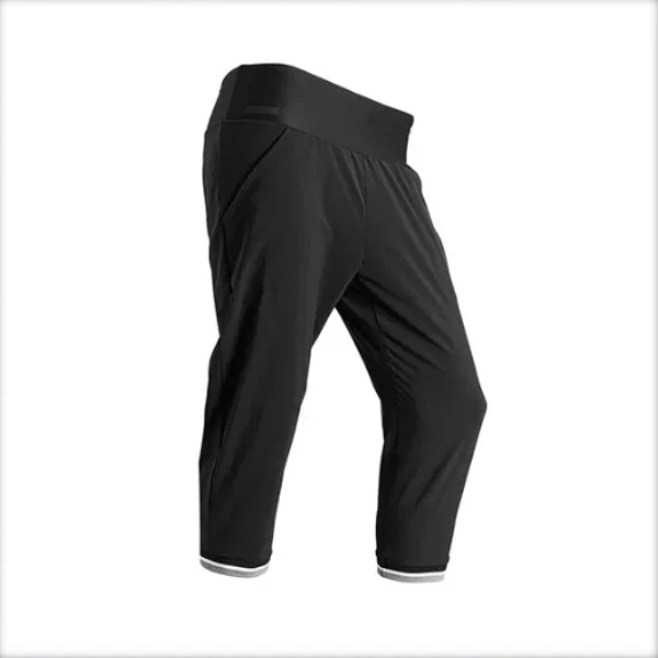 Quần lửng chạy bộ Run Dry cho nữ Đen DECATHLON KALENJI mã 8552236