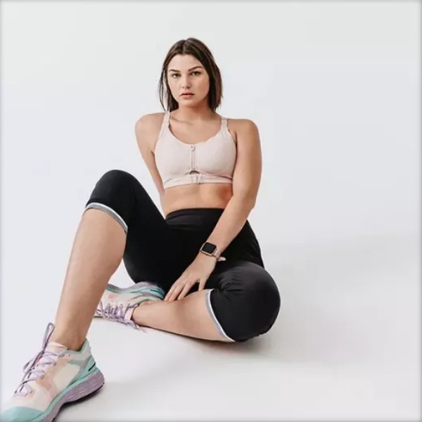 Quần lửng chạy bộ Run Dry cho nữ Đen DECATHLON KALENJI mã 8552236