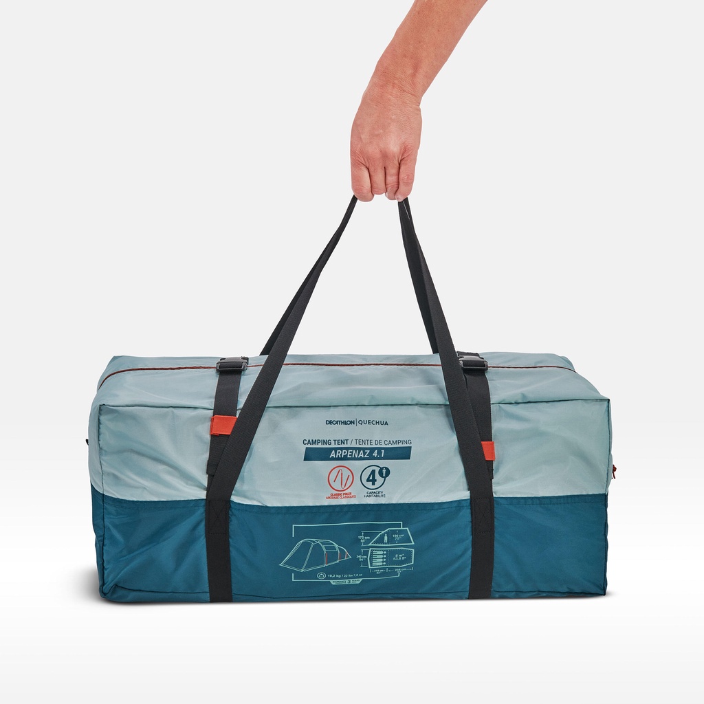 Lều cắm trại Arpenaz 4.1 1 buồng ngủ cho 4 người DECATHLON QUECHUA mã 8648383