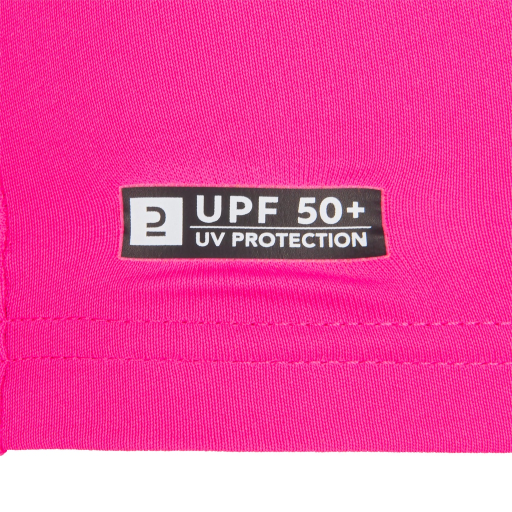 Áo thun dài tay lướt sóng chống tia UV cho trẻ em - Hồng DECATHLON mã 8611615