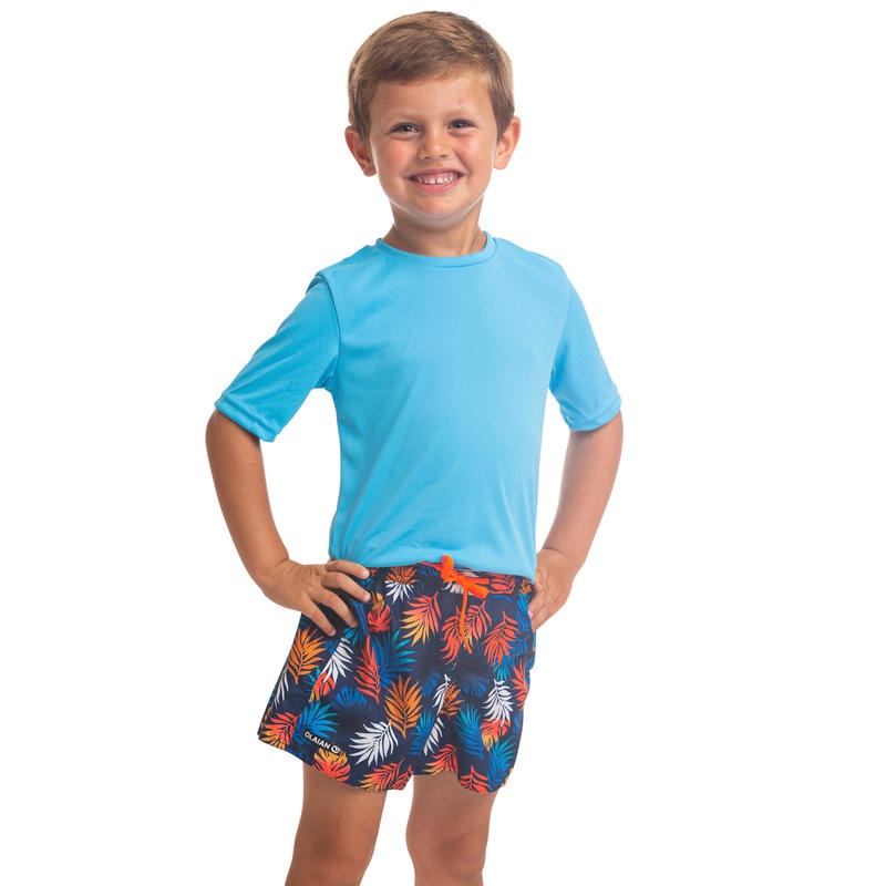 Quần short lướt ván 100 cho trẻ em Đỏ mận DECATHLON OLAIAN mã 8559022