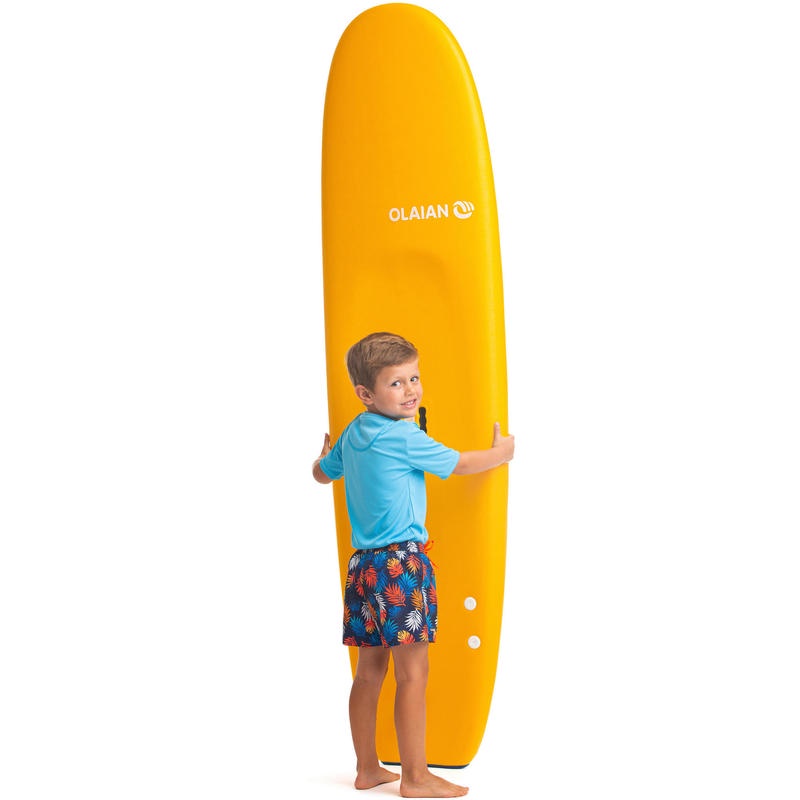 Quần short lướt ván 100 cho trẻ em Đỏ mận DECATHLON OLAIAN mã 8559022