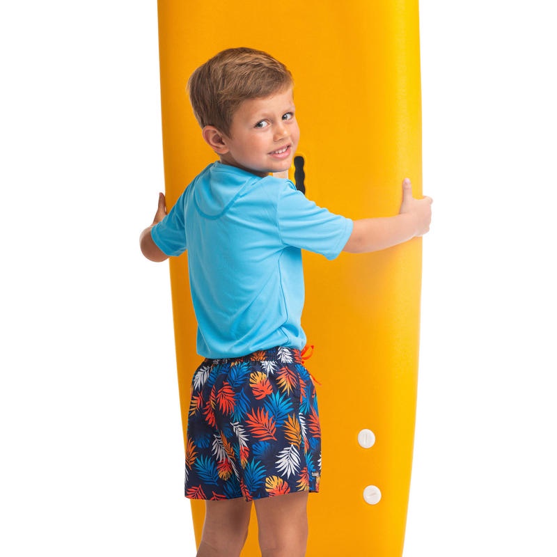 Quần short lướt ván 100 cho trẻ em Đỏ mận DECATHLON OLAIAN mã 8559022