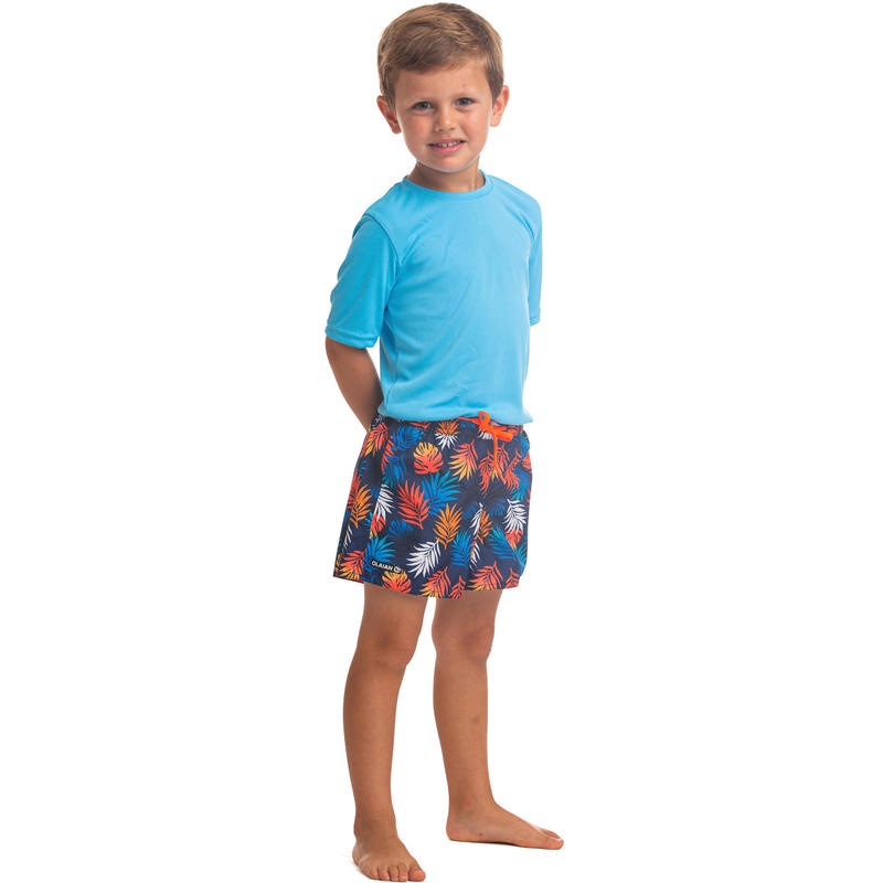 Quần short lướt ván 100 cho trẻ em Đỏ mận DECATHLON OLAIAN mã 8559022
