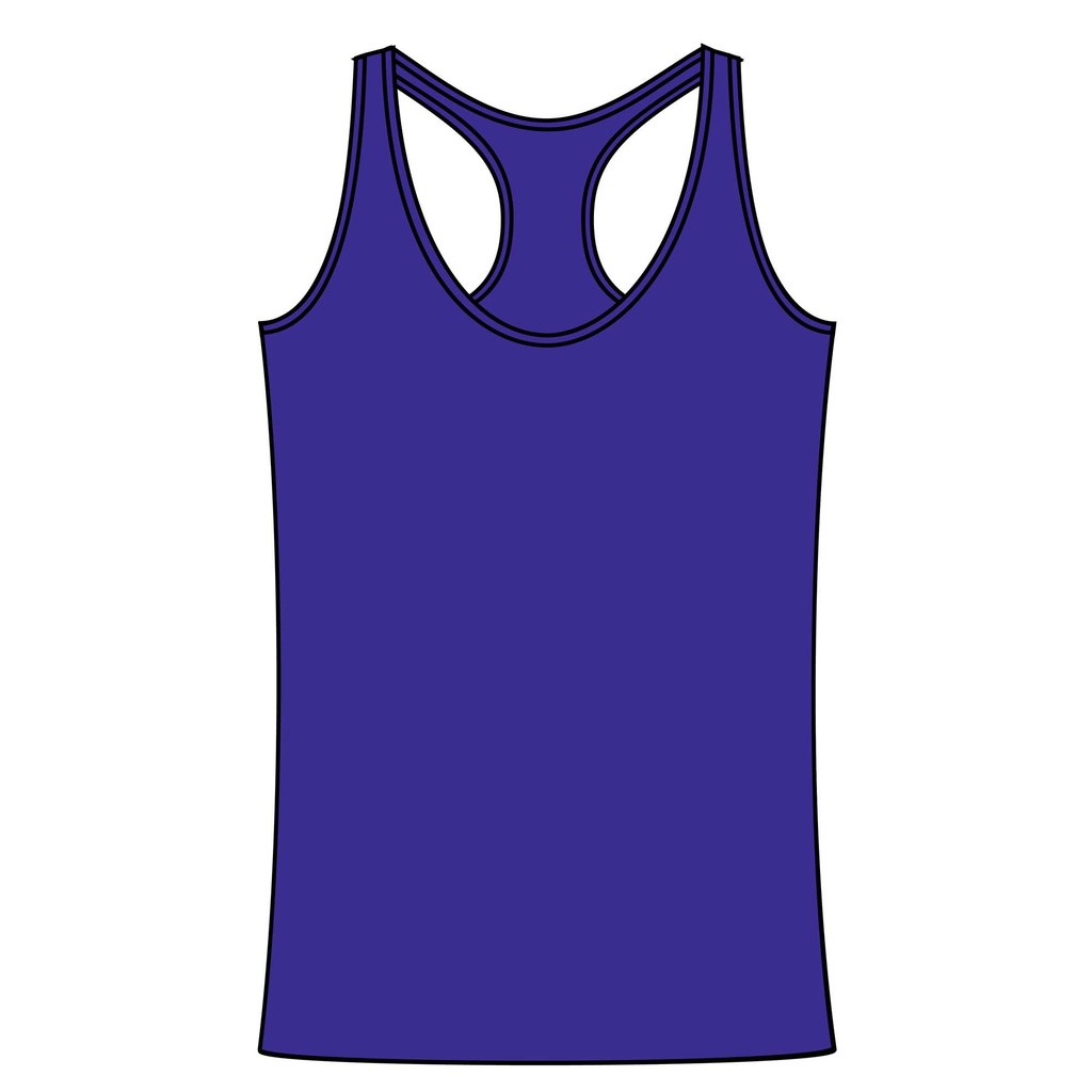 Áo thun không tay tập fitness 100 cho nữ - Xanh dương DOMYOS mã 8587779