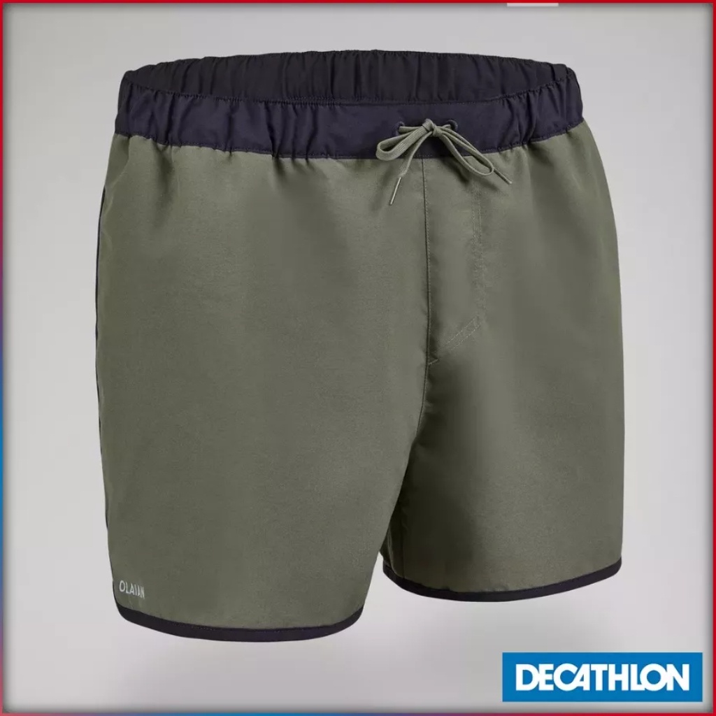 Quần short lướt sóng dáng ngắn 100 cho nam Kaki DECATHLON OLAIAN mã 8809010