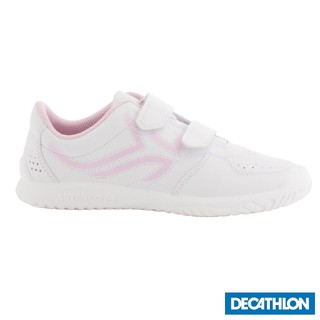 Giày tennis ts700 cho trẻ em trắng hồng DECATHLON mã 8351659