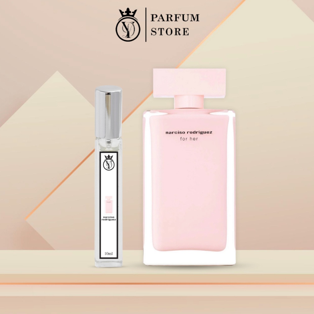 Nước Hoa Nữ Nar Hồng Narciso Rodriguez For Her Pure Musc lưu hương lâu dịu nhẹ quyến rũ cuốn hút 10ml
