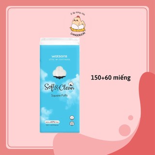 Bông tẩy trang Watsons Watson dạng túi 150+60 miếng