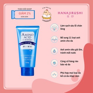 Sữa rửa mặt tạo bọt tinh chất amino acid HANAJIRUSHI 150g