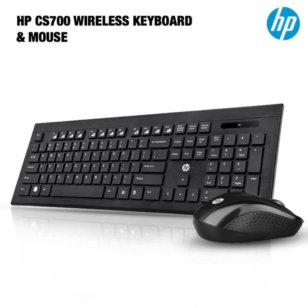 Bộ bàn phím chuột không dây wireless HP CS700 cho máy tính và laptop phím nhạy