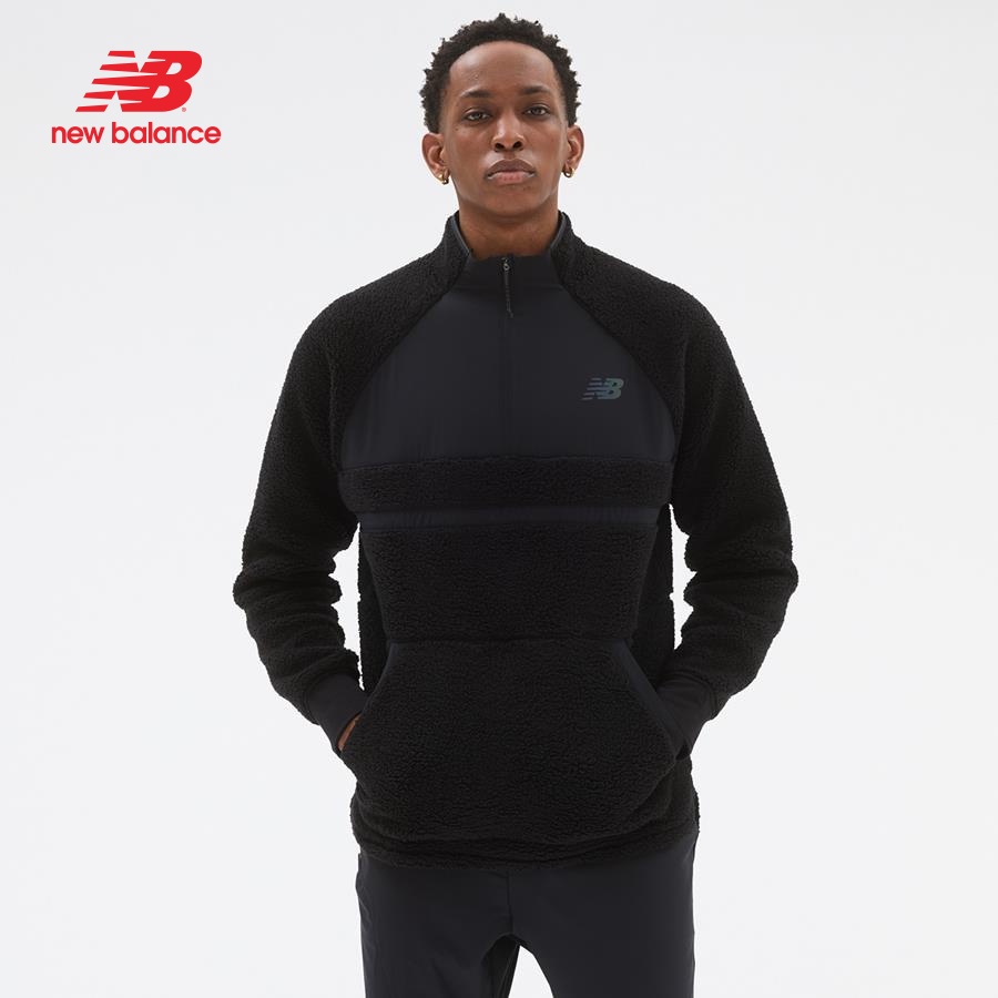 Áo thun tay dài thể thao nam New Balance LONG SLEEVES BLACK - MT23285BK (form quốc tế)