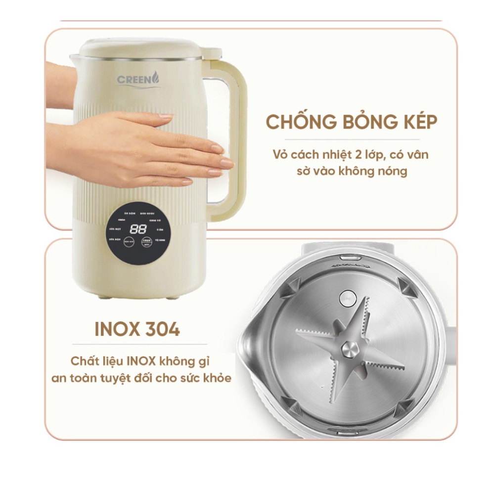 Máy làm sữa hạt CREEN CR-1000ml