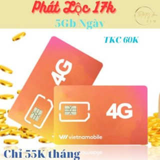 Sim VNMB 5GB/ Ngày Phát lộc, có 150GB Tốc Độ Cao/ tháng - Tài Khoản Chính 60.000đ, Gọi Liên Mạng, Gọi Nội Mạng Free