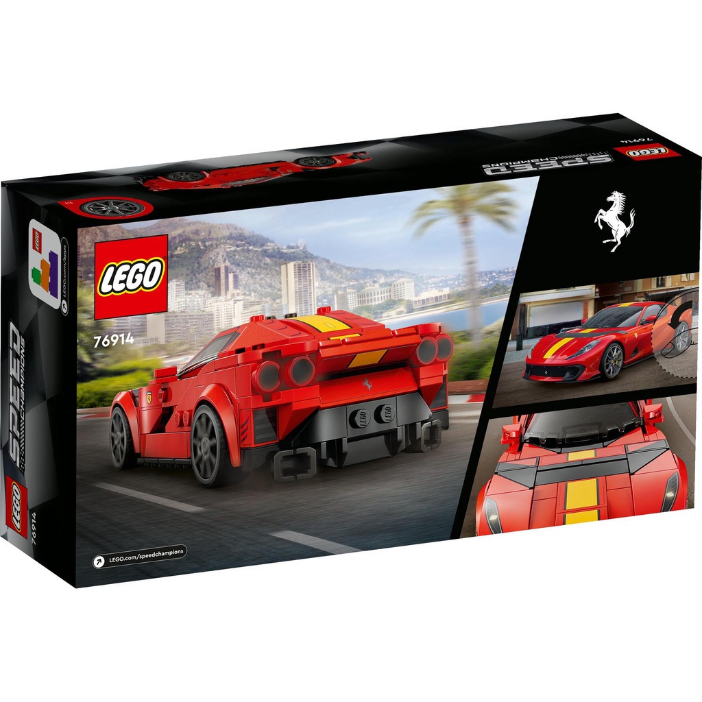 [Mã LEGOSPT10 giảm 10% đơn 999K] LEGO SPEED CHAMPIONS 76914 Siêu Xe Ferrari 812 (261 chi tiết)