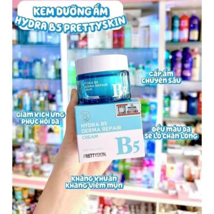 Kem Dưỡng Trắng Phục Hồi Hydra B5 DERMA REPAIR CREAM PRETTYSKIN 52ml