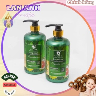 Bộ dầu gội xả Bưởi Karseell Grapefruit  850ml của Ailise Dầu gội bưởi Ailise chính hãng Phục hồi chống rụng tóc hiệu quả