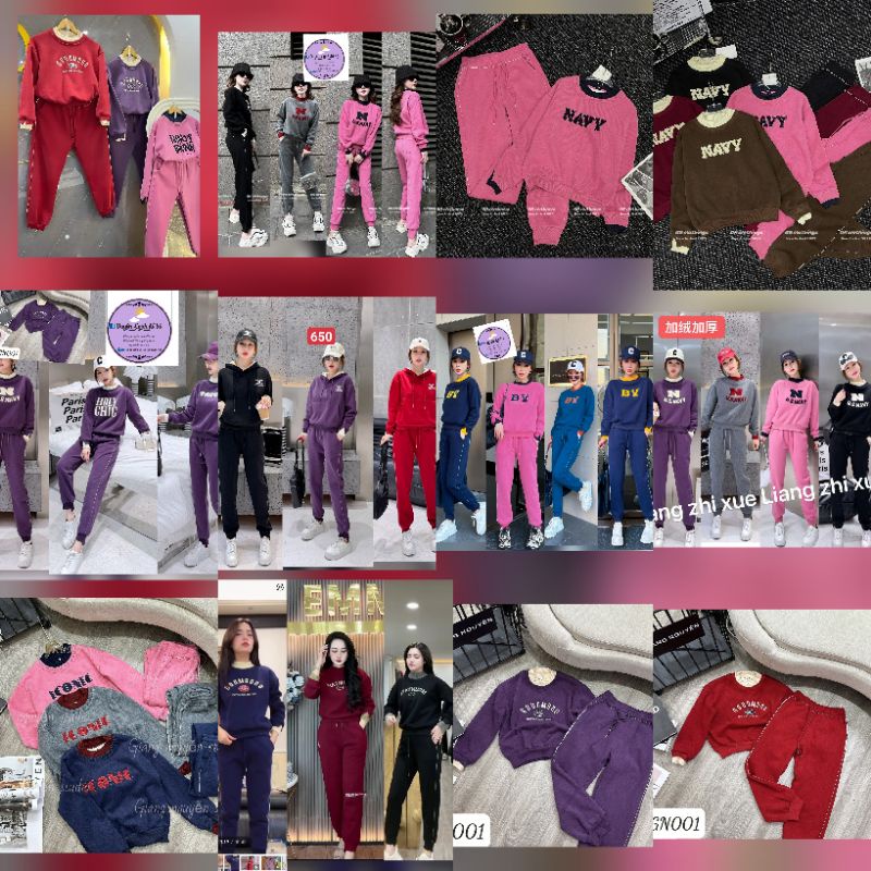 Sét bộ thể thao nữ lót bông quảng châu drunk