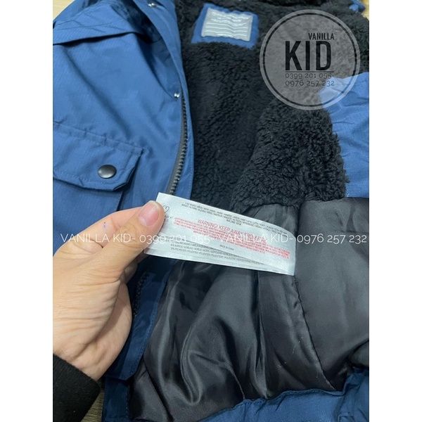 Áo parka lót lông P.R.I.M.A.R.K dư xịn cho bé
