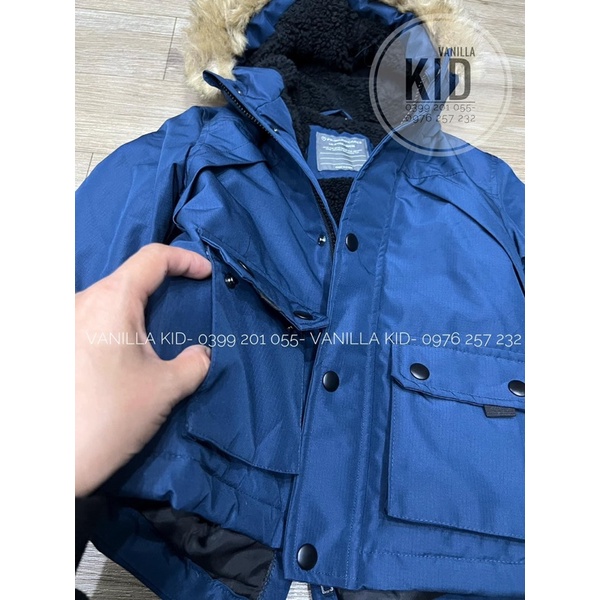 Áo parka lót lông P.R.I.M.A.R.K dư xịn cho bé