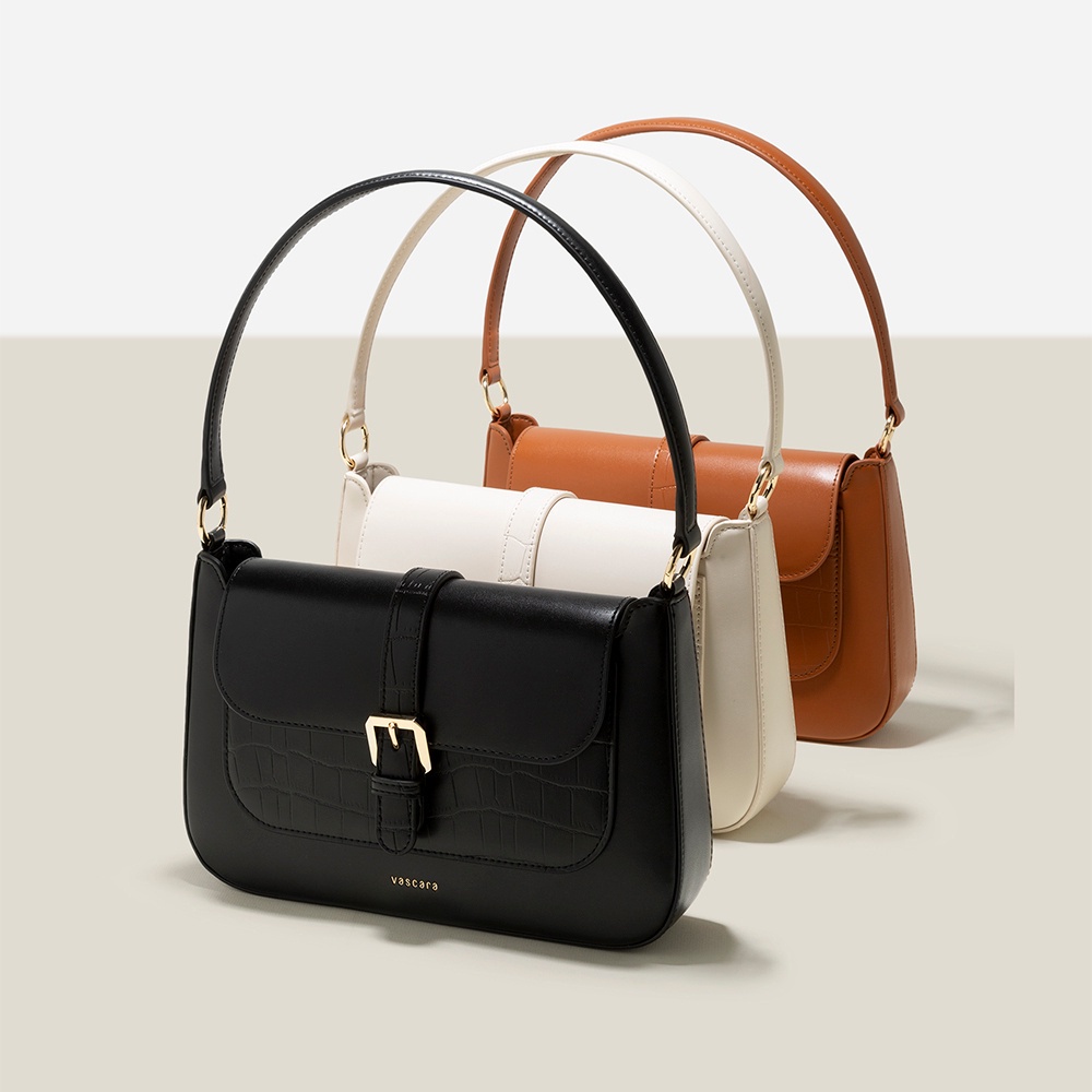 Vascara Túi Xách Tay Khóa Gài Kim Loại - SAT 0319