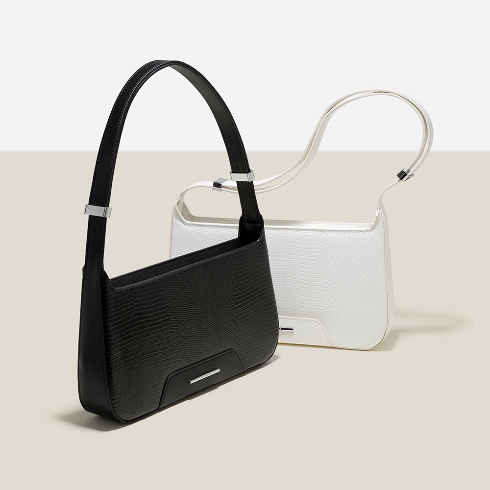 Vascara Túi Tote Đeo Vai Họa Tiết Vân Da Kỳ Đà - TOT 0107