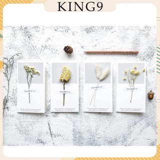 Thiệp chúc mừng sinh nhật tình nhân ngày nhà giáo 20/11 đính hoa khô cực xinh phụ kiện quà tặng thời trang king9