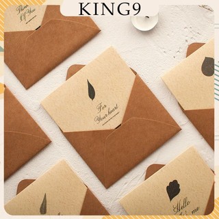 Thiệp chúc mừng sinh nhật giấy nâu kraft có kèm phong bì KING9