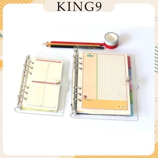 Sổ bìa còng nhựa mềm 6 lỗ A5 A6 A7 phụ kiện sổ còng sổ planner KING9