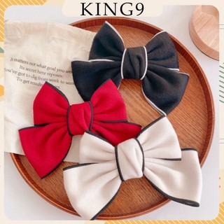 Kẹp tóc nơ đơn màu viền KING9