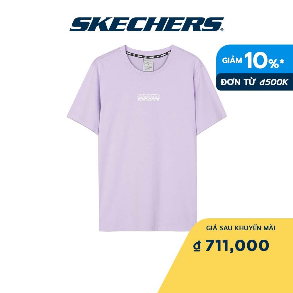 Skechers Unisex Áo Thun Tay Ngắn Tập Gym, Thường Ngày, Đi Học, Đi Làm - L122U167-01NE