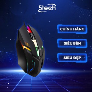 Chuột gaming có dây đèn led đổi màu cực đẹp, chuột game thủ cực ngầu cho máy tính laptop
