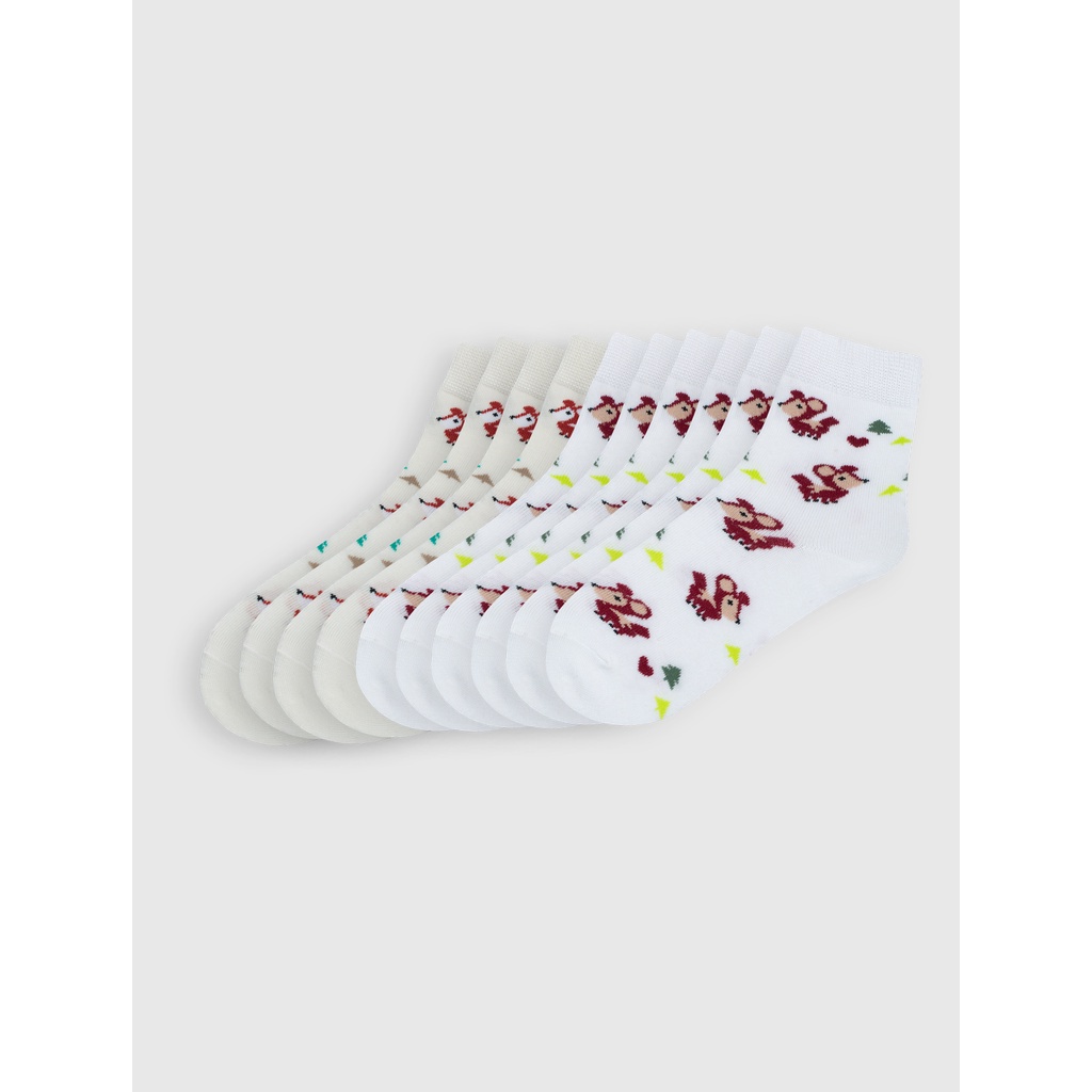 Combo tất bé gái CANIFA chất liệu cotton pha 1AX22A005