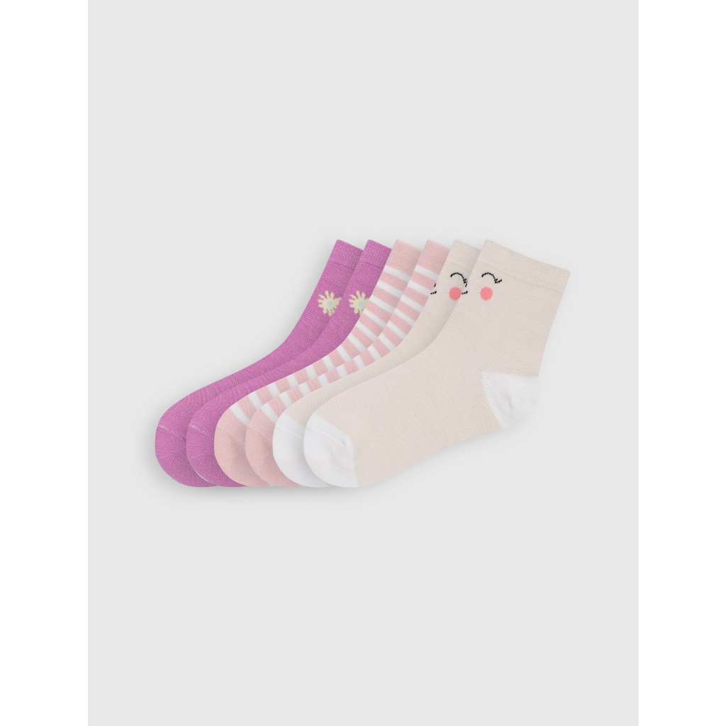 Combo tất bé gái CANIFA chất liệu cotton pha 1AX22A005