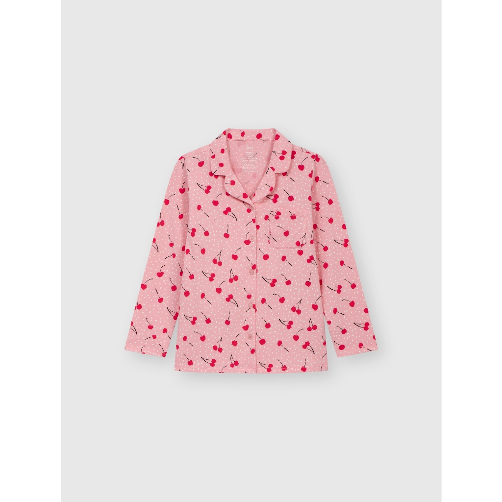 Bộ pyjama bé gái CANIFA áo dài tay quần dài in họa tiết 1LS23W012