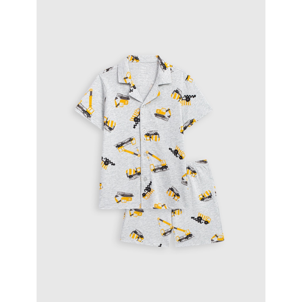 Bộ quần áo pijama bé trai CANIFA 100% cotton 2LS23S004