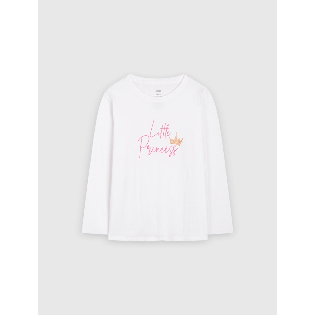 Pack 2 áo mặc nhà bé gái CANIFA chất liệu cotton ML23 1LA22W002