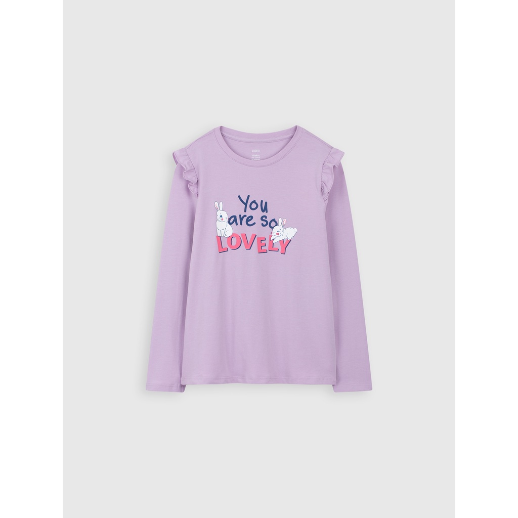 Bộ mặc nhà bé gái CANIFA in hình 1LS22W012