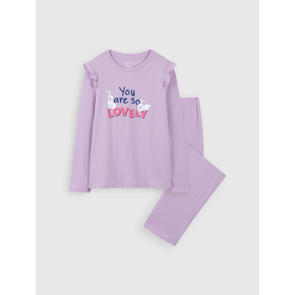 Bộ mặc nhà bé gái CANIFA in hình 1LS22W012