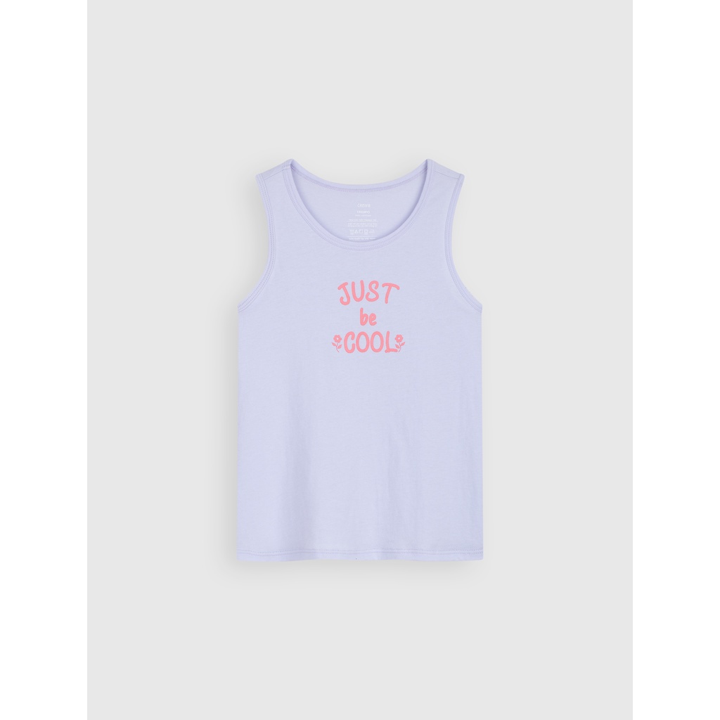 Áo bé gái CANIFA combo 2 áo ba lỗ cotton thoáng mát 1LA22S002