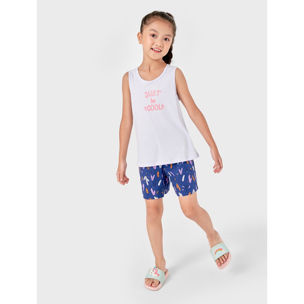 Áo bé gái CANIFA combo 2 áo ba lỗ cotton thoáng mát 1LA22S002