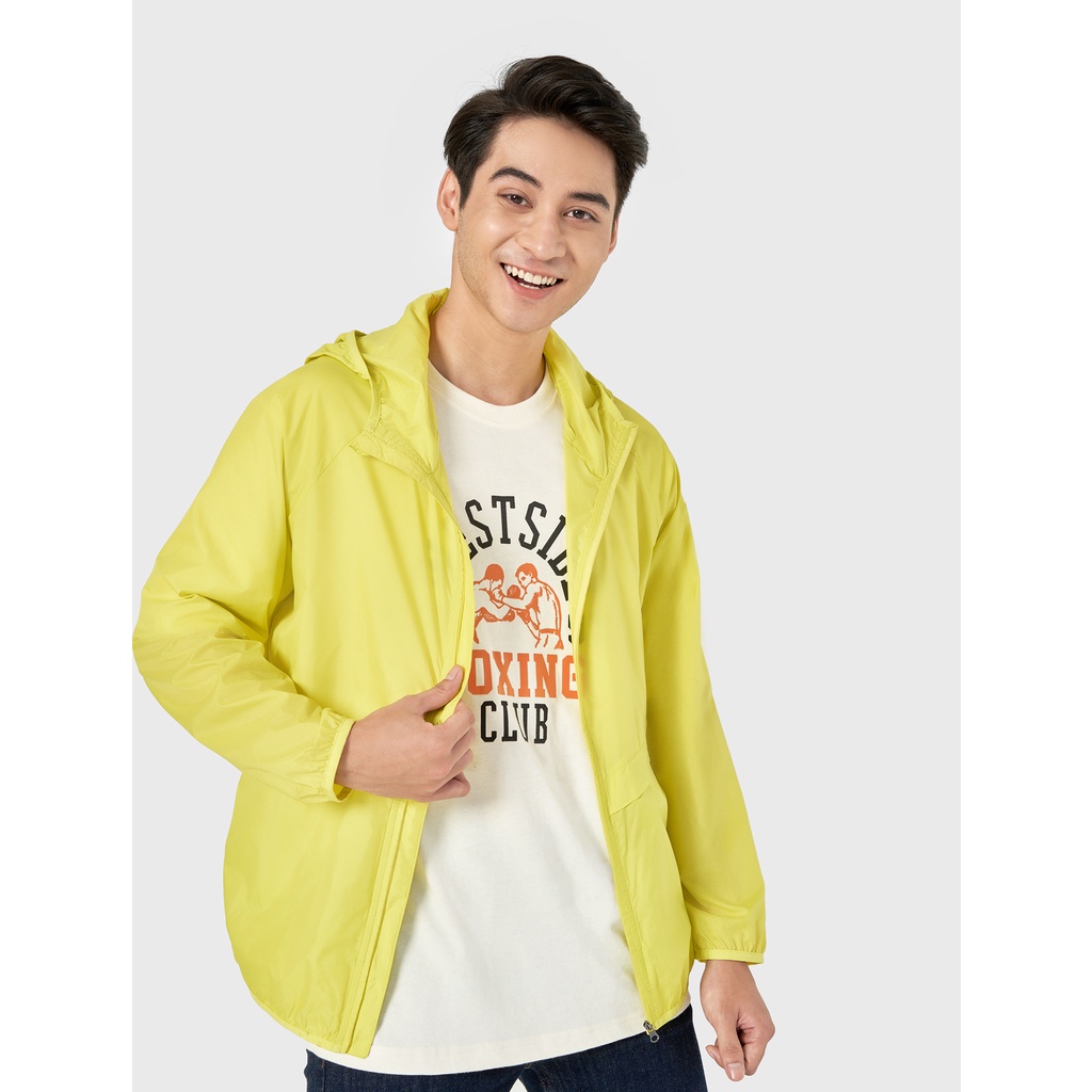 Áo khoác gió nam CANIFA có mũ chống thấm nước 8OT22W005