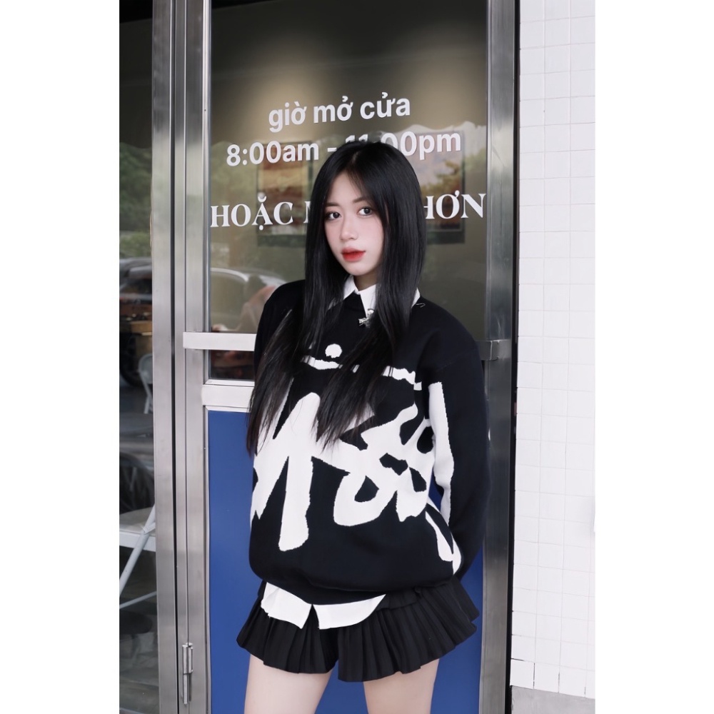 Áo Len Sweater Stussy Nam Nữ In Chữ Siêu Đẹp - Áo Len StusSSy Hàng Quảng Châu Chất Len Dày Dặn Hàng Loại 1
