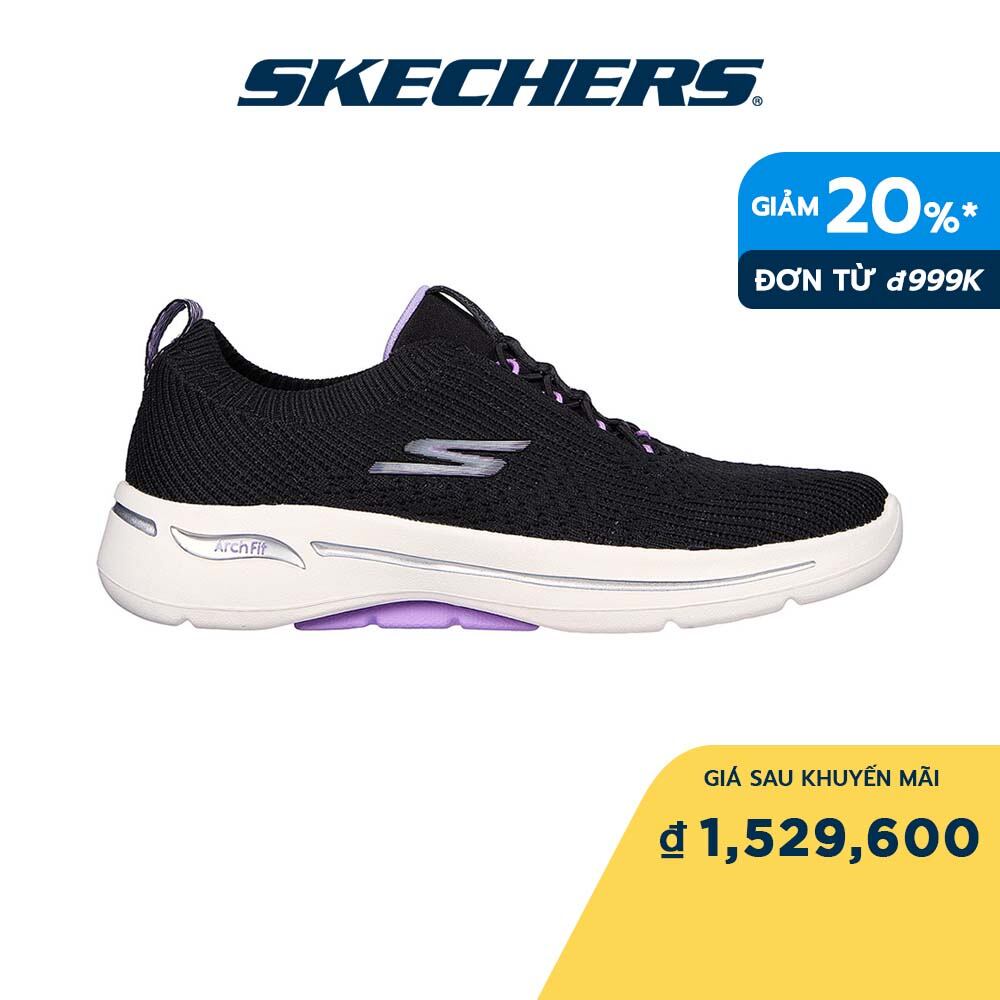 Skechers Nữ Giày Thể Thao GOwalk Arch Fit Crystal Waves - 124882-BKLV