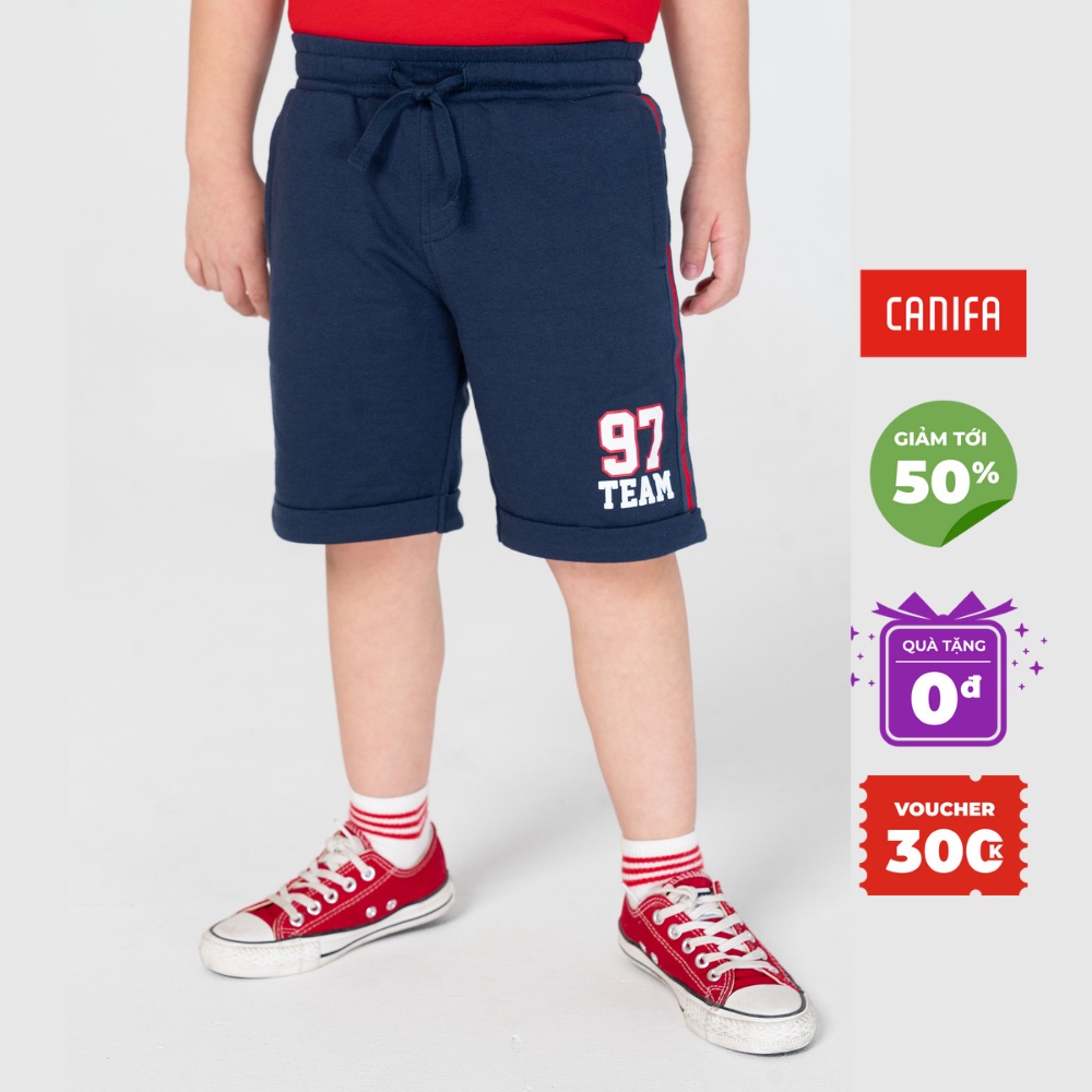 Quần short nỉ bé trai in hình CANIFA - 2BS21C002