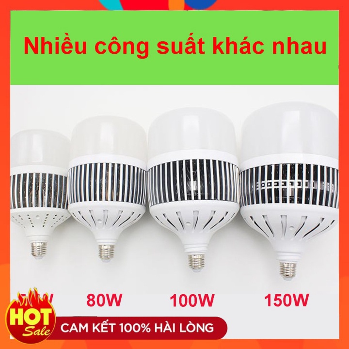 Led Bulb siêu sáng, đèn Led 150w, đui E27, tản nhiệt NHÔM, ánh sáng trắng, dùng cho chụp ảnh, nhà xưởng