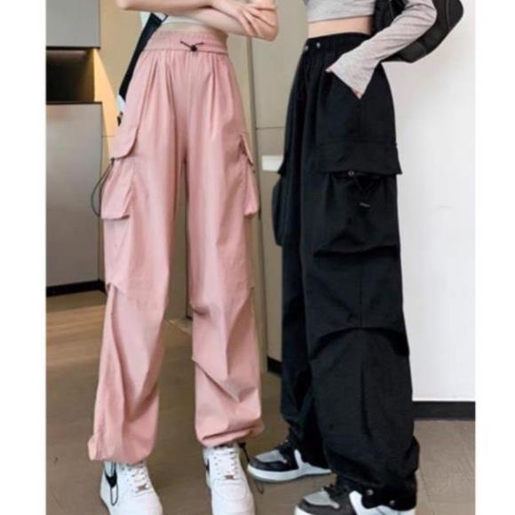 Quần Jogger túi hộp chất kaki mềm from rộng QU10