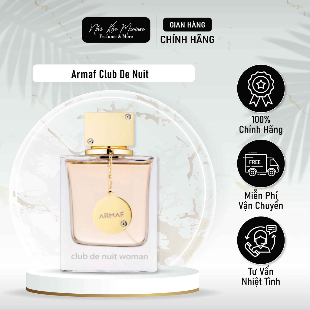 Nước Hoa Nữ Armaf Club De Nuit Dạng Chiết 2ml/5ml/10ml Nữ Tính, Sang Trọng Quyến Rũ Ngọt Ngào Thơm Lâu - Marinee