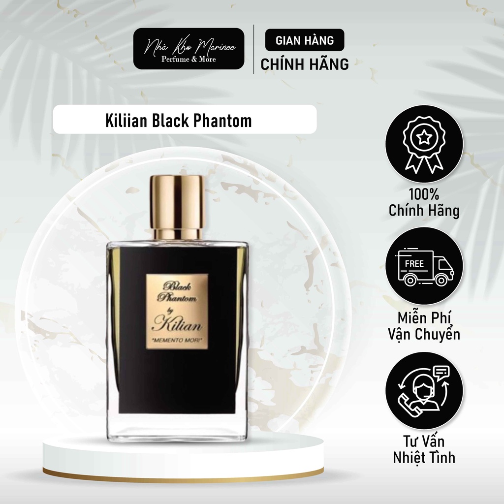 Nước Hoa Nam Kilian Black Phantom Chiết 2ml/5ml/10ml, Ấm Áp, Sang Trọng, Giữ Mùi Lâu - Marinee