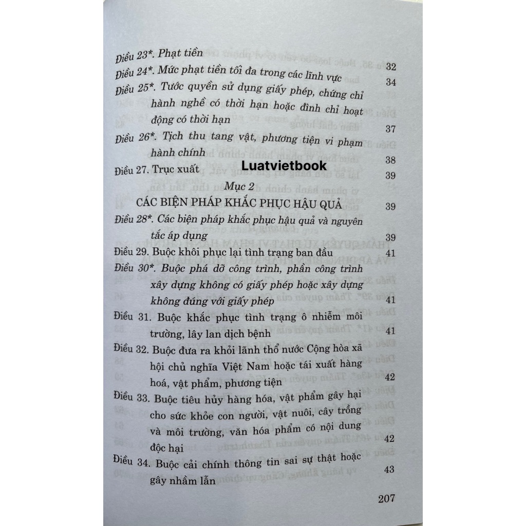 Sách Luật Xử Lý Vi Phạm Hành Chính